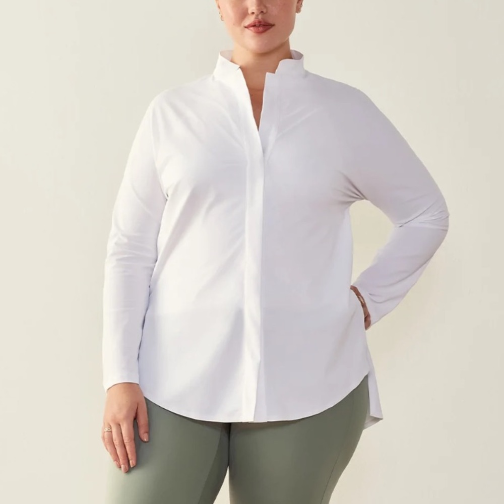 ADAY Something Borrowed Shirt Women’s Large L White